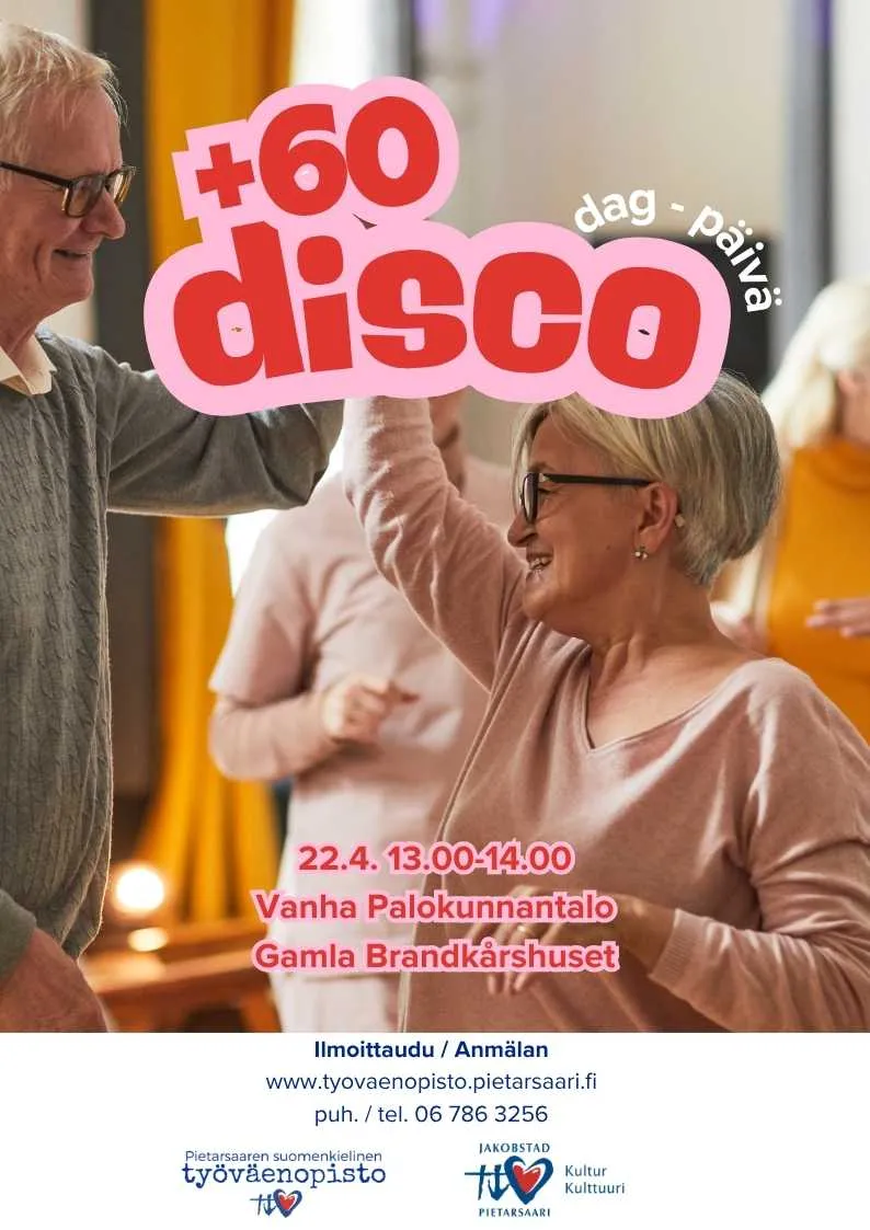 +60 disco huhtikuu 2026