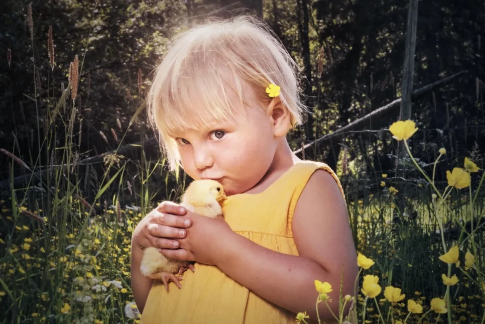 2020 kesakuu Sylvi ja tipulle pusu