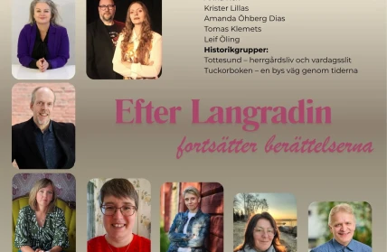 AFFISCH Forfattartalt och forfattarsamtal i Astragarden