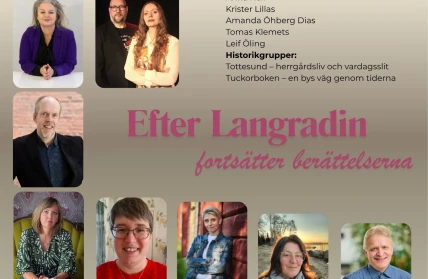 AFFISCH Forfattartalt och forfattarsamtal i Astragarden