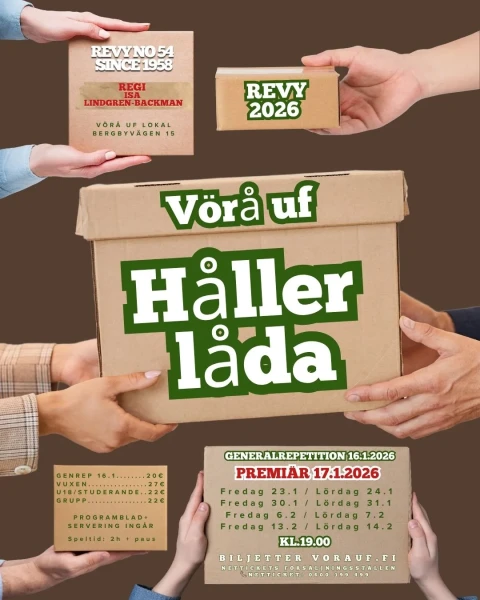 AFFISCH VORA UF REVY 2026