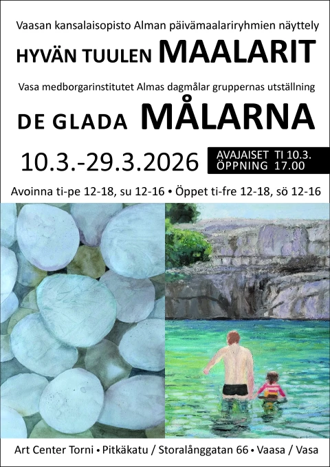 Alman paivamaalareiden nayttelymainos TORNI 3 2026