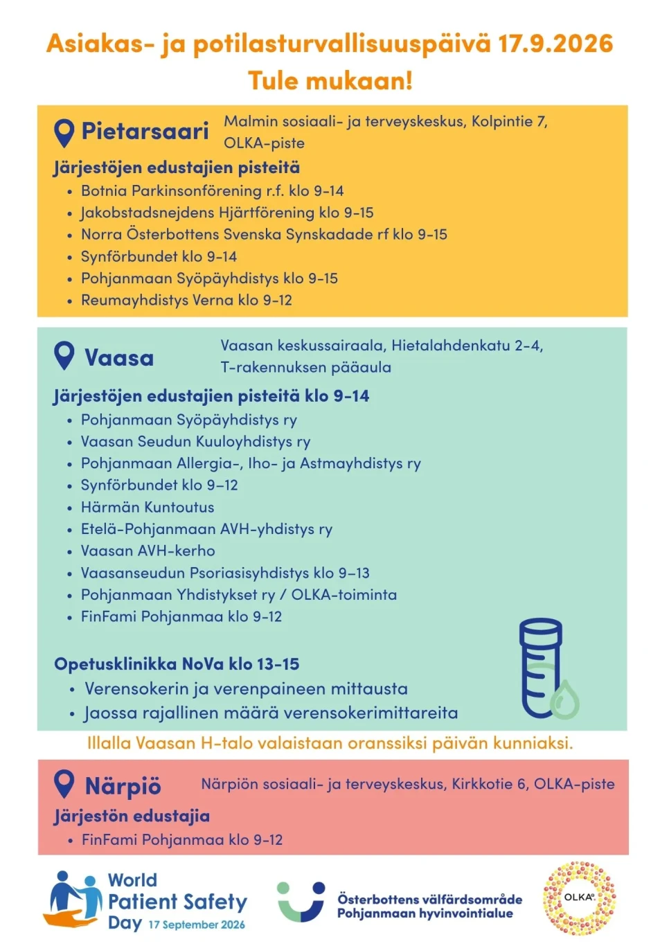 Asiakas ja potilasturvallisuuden paiva 17 9 2026