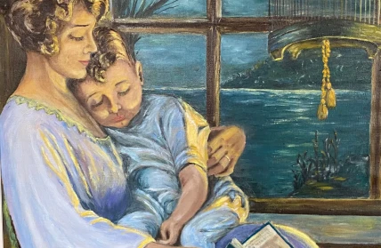 Brown Beige Simple Cute International Cat Day Poster