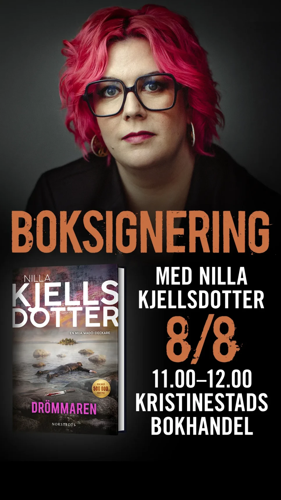 Drommaren Boksignering InstaStories Kristinestad