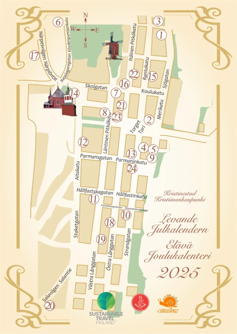 ELAVA JOULUKALENTERI Kartta 2025