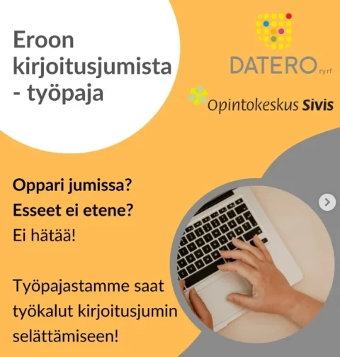 Eroon kirjoitusjumista