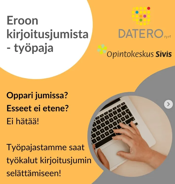 Eroon kirjoitusjumista