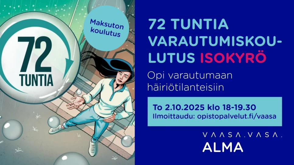 FB eventin kansikuva 15 72 tuntia varautumiskoulutus