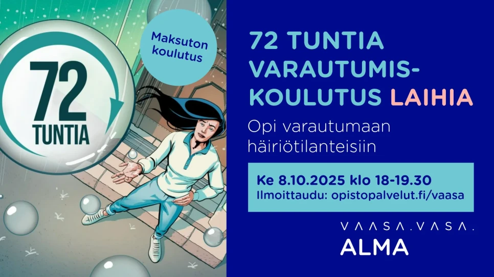 FB eventin kansikuva 16 72 tuntia varautumiskoulutus