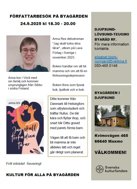 Forfattarbesok 24 9 2025 Anna Rex