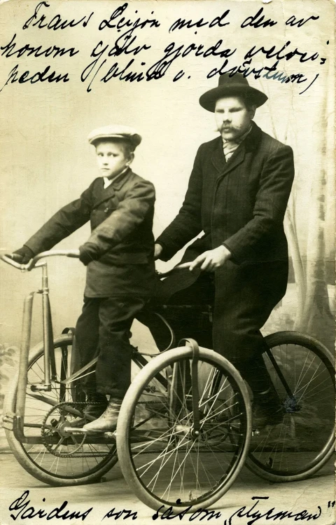 Frans Lejon pa cykel