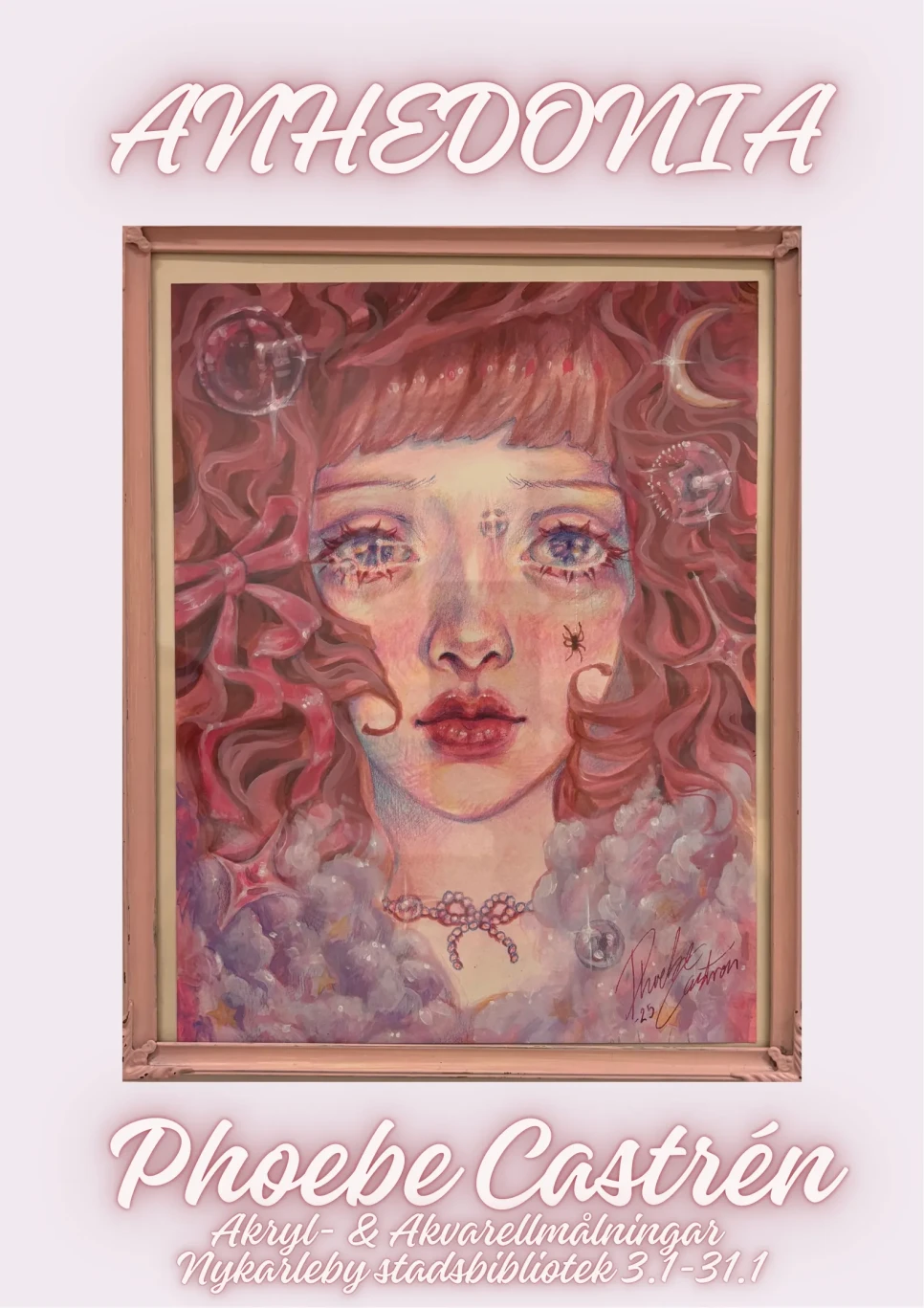 Gron och Vit Grunge Konst Affisch 1