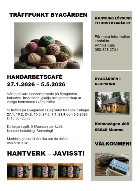 Handarbetscafe varen 2026 