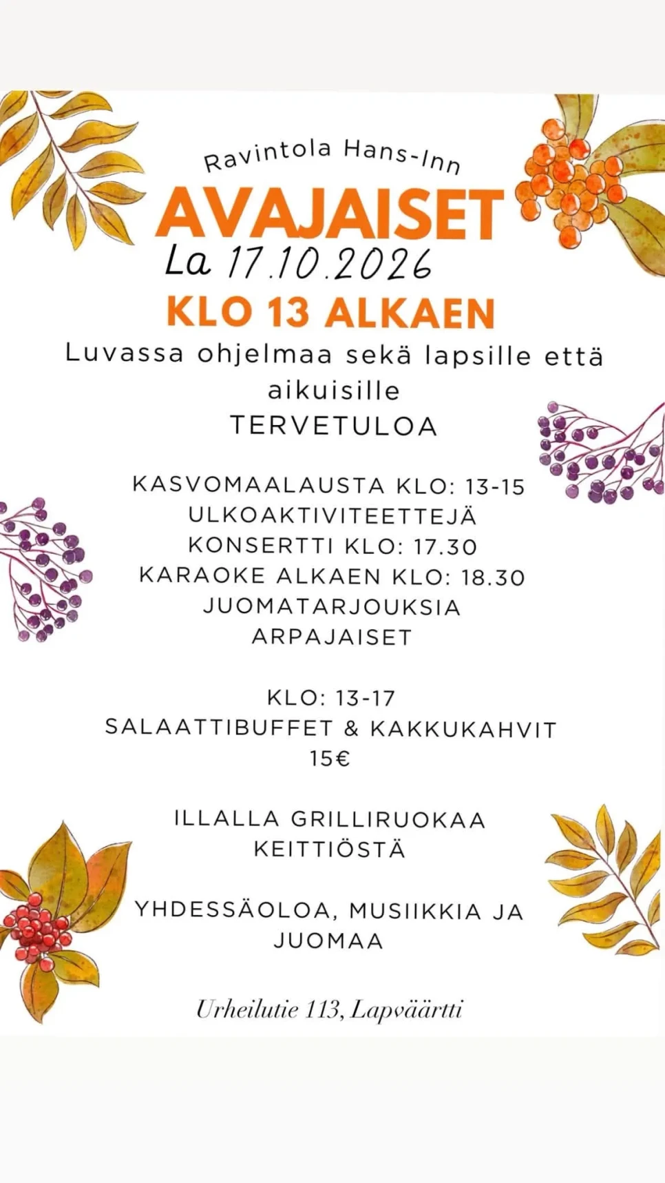 Hans Inn avajaiset
