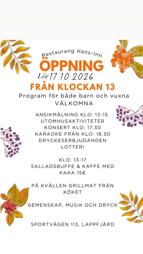 Hans inn oppning