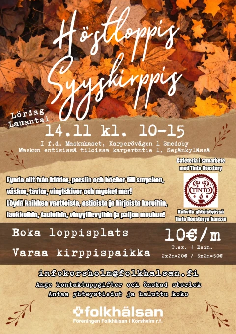 Hostloppis Syyskirppis 14 11 26