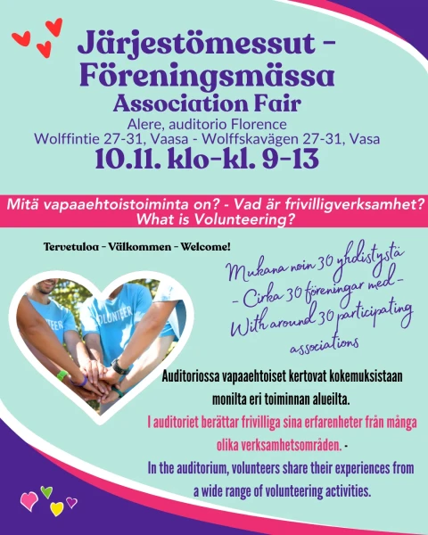 Jarjestomessut Foreningsmassa 10 11 2026