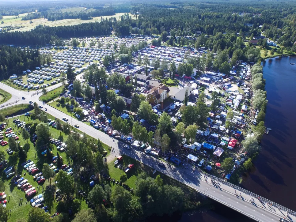 Juthbackamarknaden flygbild