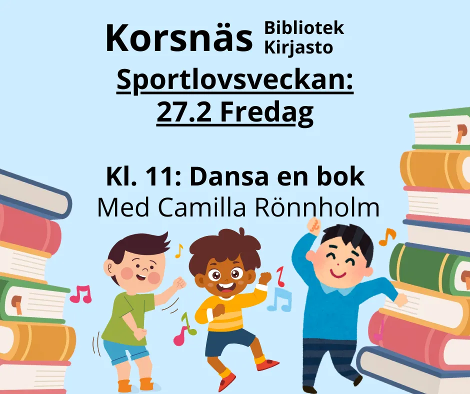 Korsnas bibliotek Dansa en bok Februari 2026