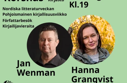 Korsnas bibliotek kirjasto library Forfattarbesok Nordiska litteraturveckan