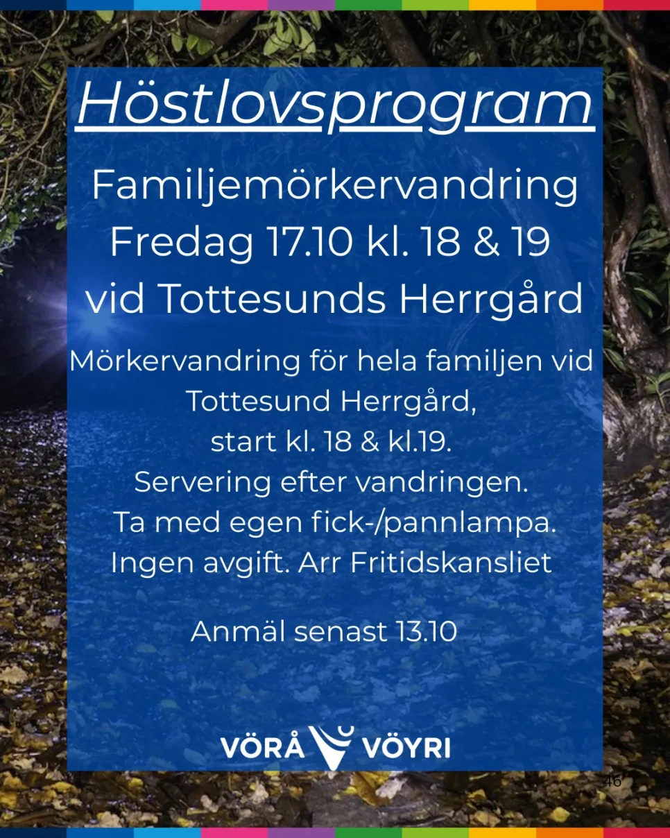 Morkervandring infobild