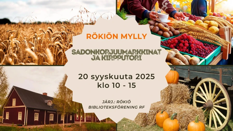 Orange Green Simple Photo Grid Fall Festival Facebook Event Cover 1