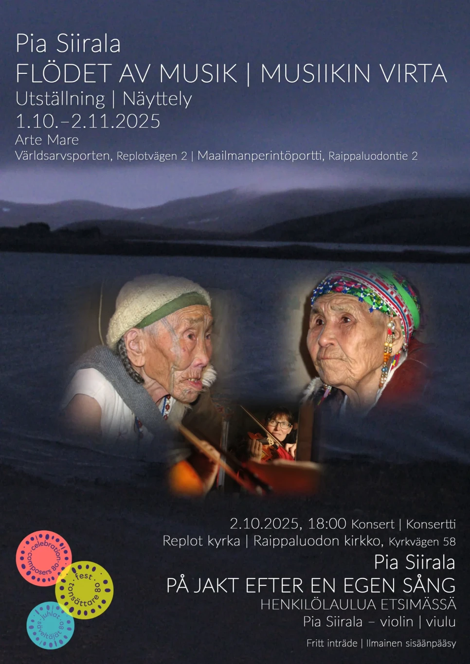 Pia Siirala konsert poster
