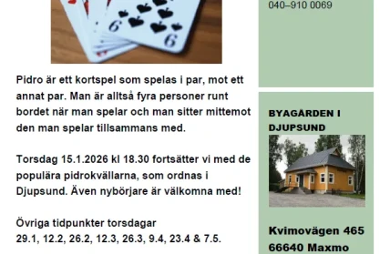 Pidro varen 2026 flyer