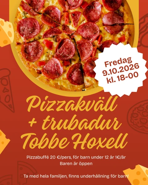 Pizza kvall + trubadur
