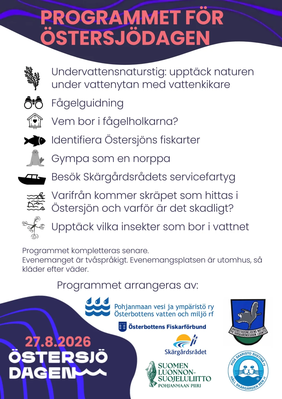 Programmet omfattande
