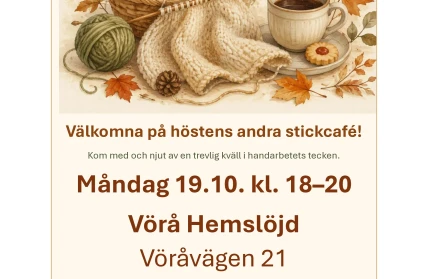 Reklam om stickcafe 19 10 