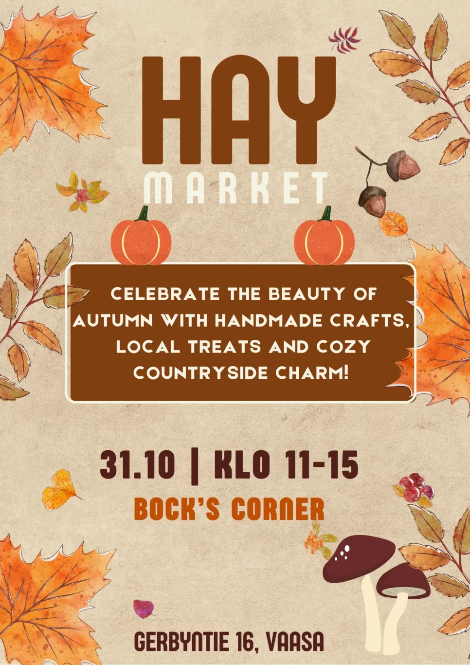 Ruskea Haymarket grafiikka 31 10 26