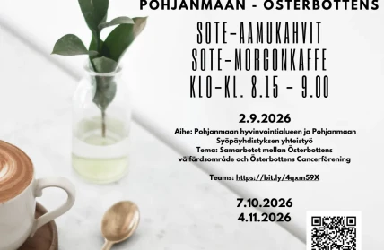 SOTE aamukahvit morgonkaffe syksy hosten 2026 2 9 2026