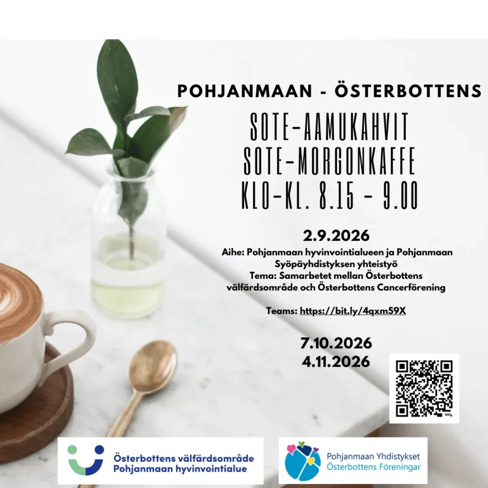 SOTE aamukahvit morgonkaffe syksy hosten 2026 2 9 2026