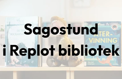 Sagostund i Replot bibliotek host 2026 fb event
