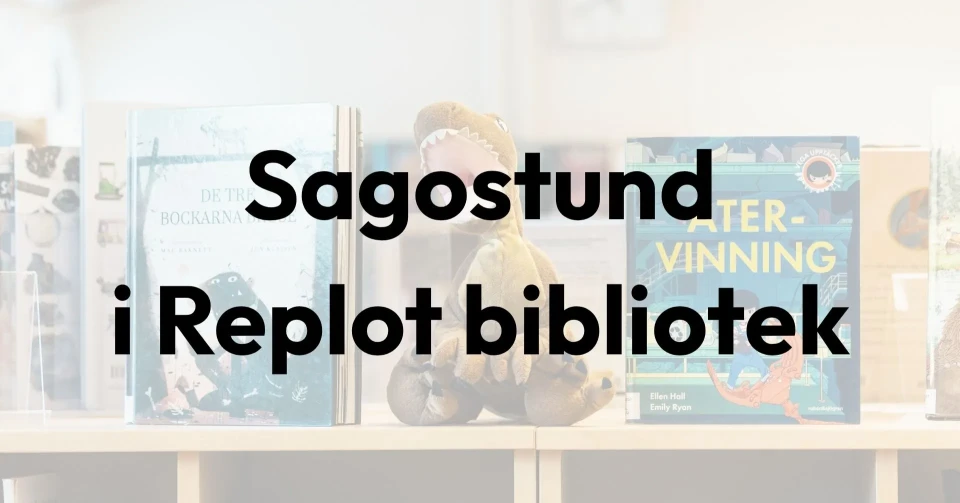 Sagostund i Replot bibliotek host 2026 fb event