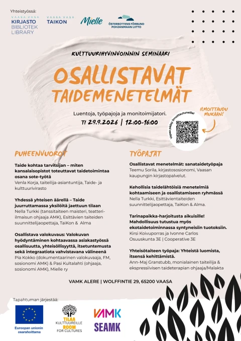 Seminaarimainos Pohjanmaalla Tapahtuu