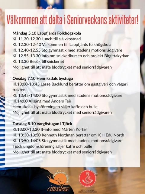 Seniorveckans program
