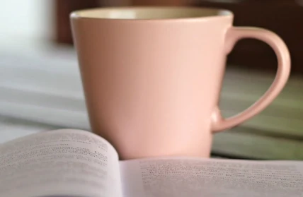 Simple Colorful Good Morning Coffee and Book CANVA