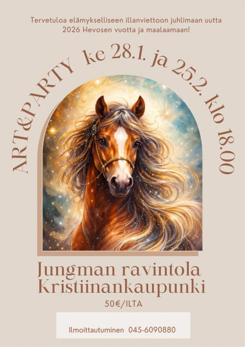 Tervetuloa elamykselliseen illanviettoon juhlimaan kiinalaista uutta Janisvuotta ja maalaamaan 2