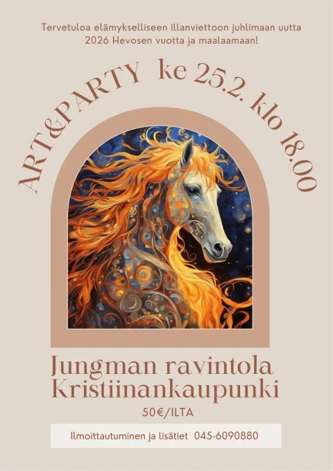 Tervetuloa elamykselliseen illanviettoon juhlimaan kiinalaista uutta Janisvuotta ja maalaamaan 3