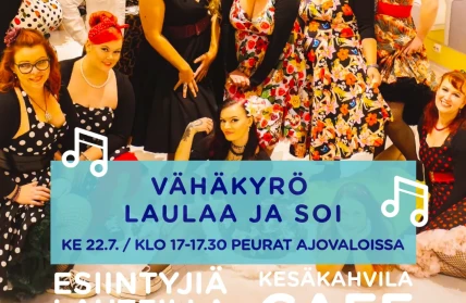 Vahakyro laulaa ja soi 2026 Peurat ajovaloissa 22 7 2026