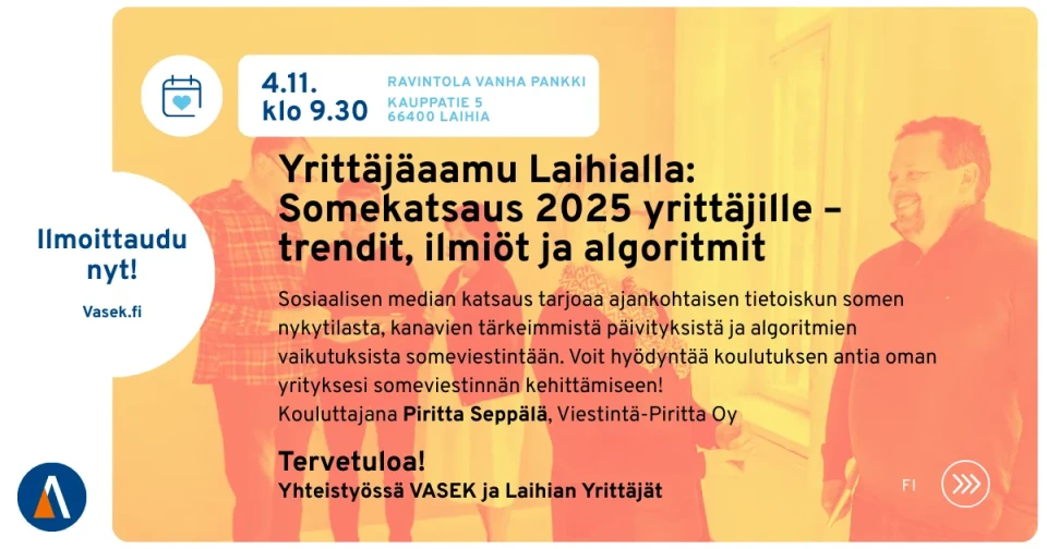 Yrittajaaamu Laihia LinkedinFacebook