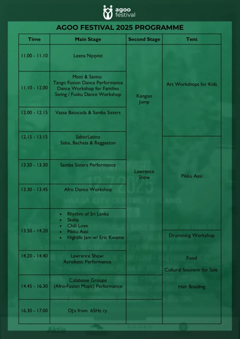 agoo festival program print