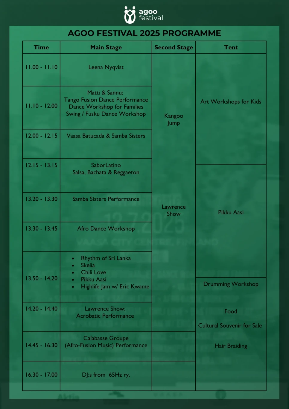 agoo festival program print