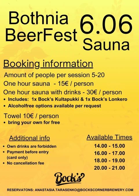 beerfest sauna