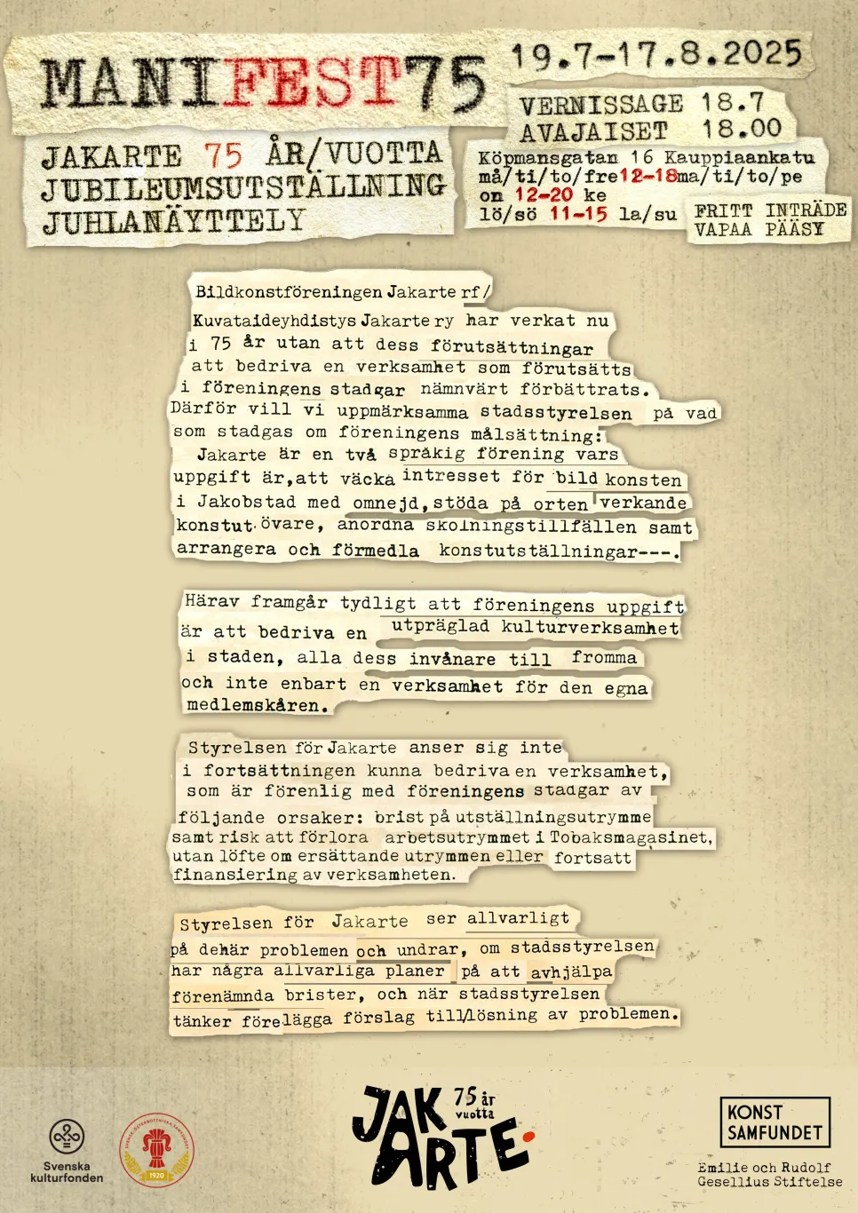 jakarte manifest75 poster1 a3