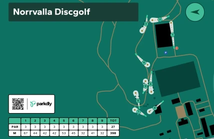norrvalla discgolf info board