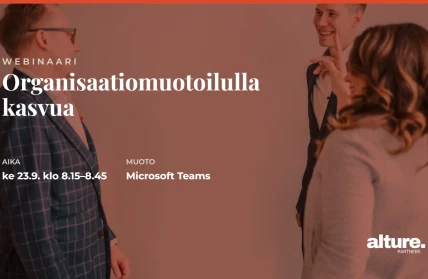 organisaatiomuotoilulla kasvua kansikuva